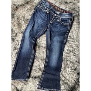 Rock Revival Eva Relaxed Boot Cut Blue Jean's Women's‎ Pant Size 28